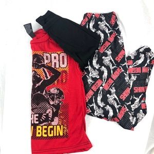 ⭐️ 5/$30 American Hero pyjama set (boys 7)